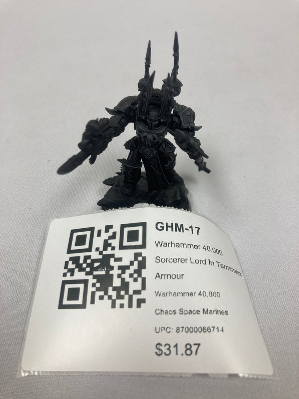 Warhammer 40,000 Sorcerer Lord In Terminator Armour GHM-17