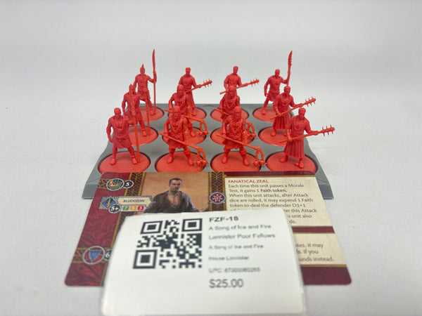 A Song of Ice and Fire Lannister Poor Fellows FZF-18