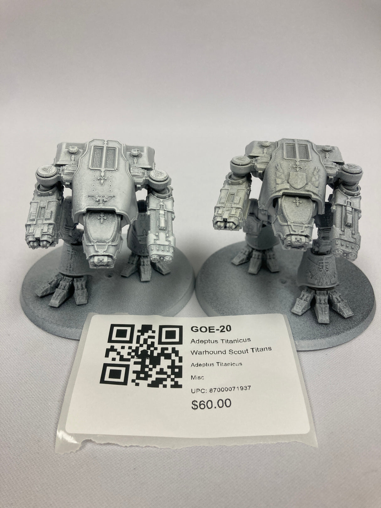 Adeptus Titanicus Warhound Scout Titans GOE-20