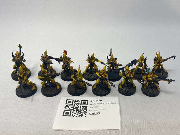 Warhammer 40,000 Kabalite Warriors EFQ-20