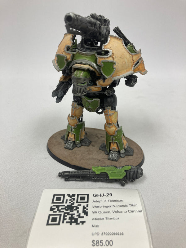Adeptus Titanicus Warbringer Nemesis Titan W/ Quake, Volcano Cannon GHJ-29