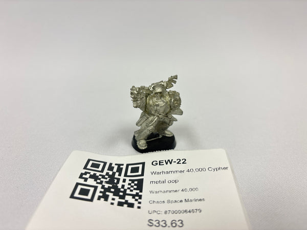 Warhammer 40,000 Cypher metal oop GEW-22