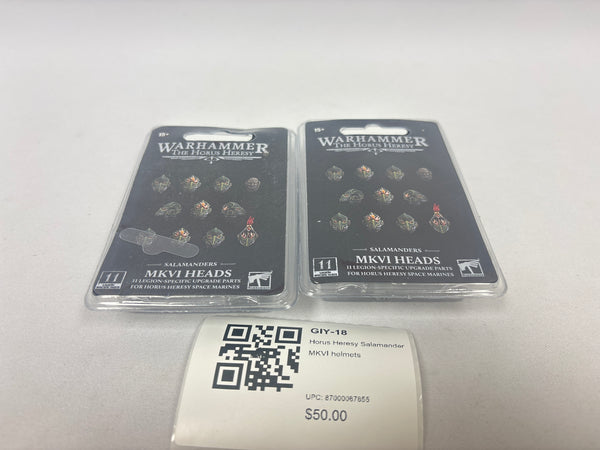 Horus Heresy Salamander MKVI helmets GIY-18