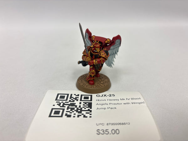 Horus Heresy Mk IV Blood Angels Praetor with Winged Jump Pack GJX-25