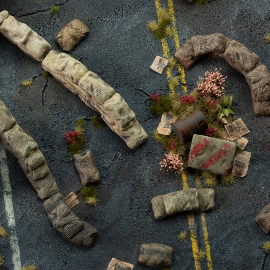 Gamers Grass: Basing Bits - Sandbag Barricades