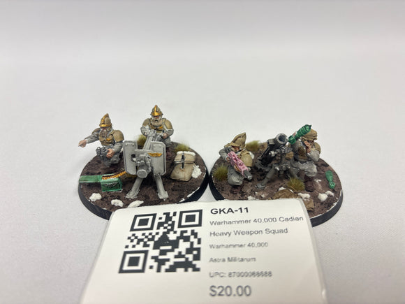 Warhammer 40,000 Cadian Heavy Weapon Squad GKA-11