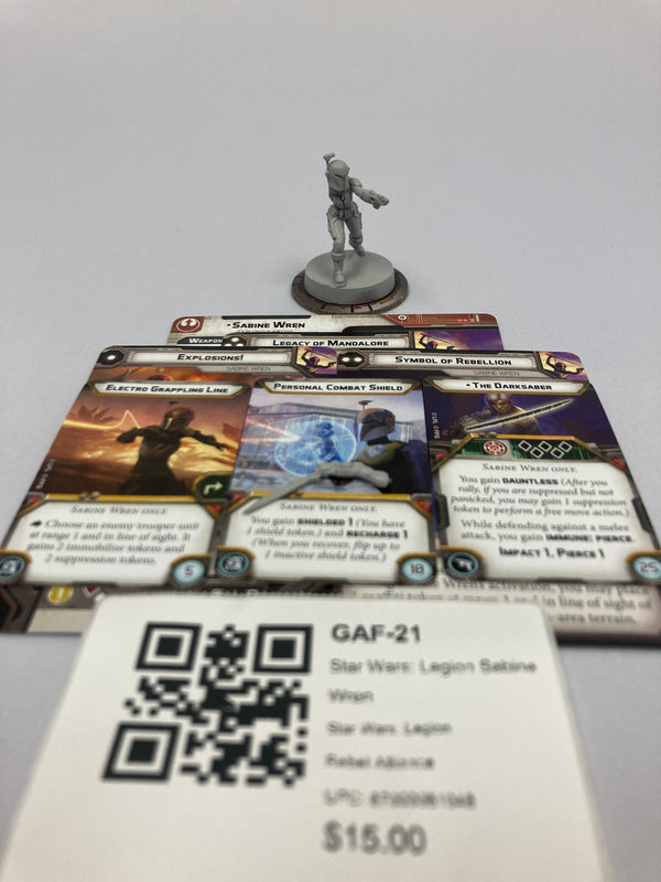 Star Wars: Legion Sabine Wren GAF-21