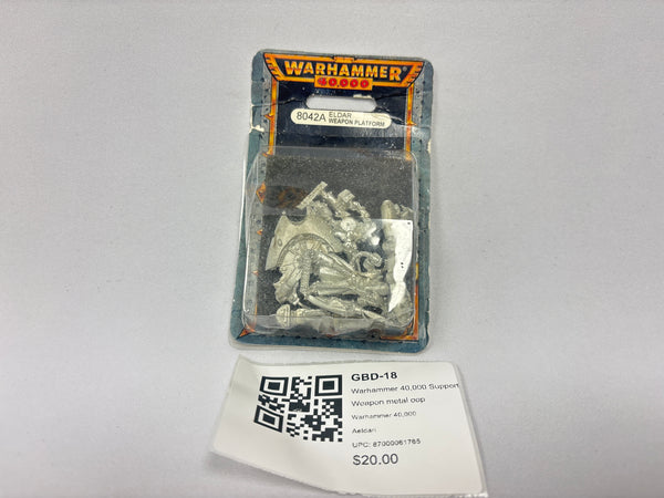 Warhammer 40,000 Support Weapon metal oop GBD-18