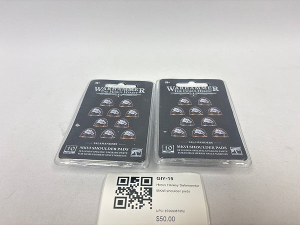 Horus Heresy Salamander MKVI shoulder pads GIY-15