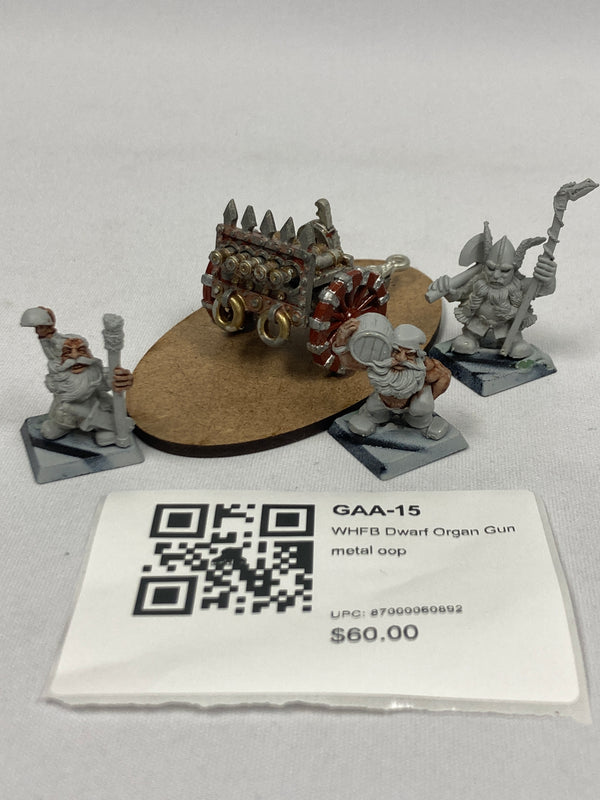WHFB Dwarf Organ Gun metal oop GAA-15