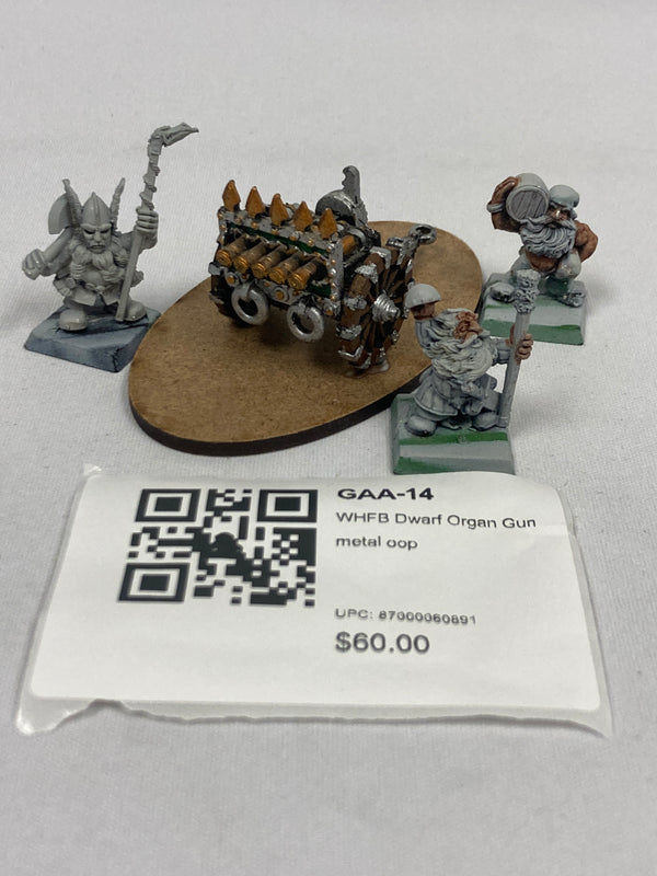 WHFB Dwarf Organ Gun metal oop GAA-14