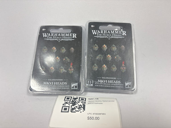 Horus Heresy Salamander MKVI helmets GIY-16