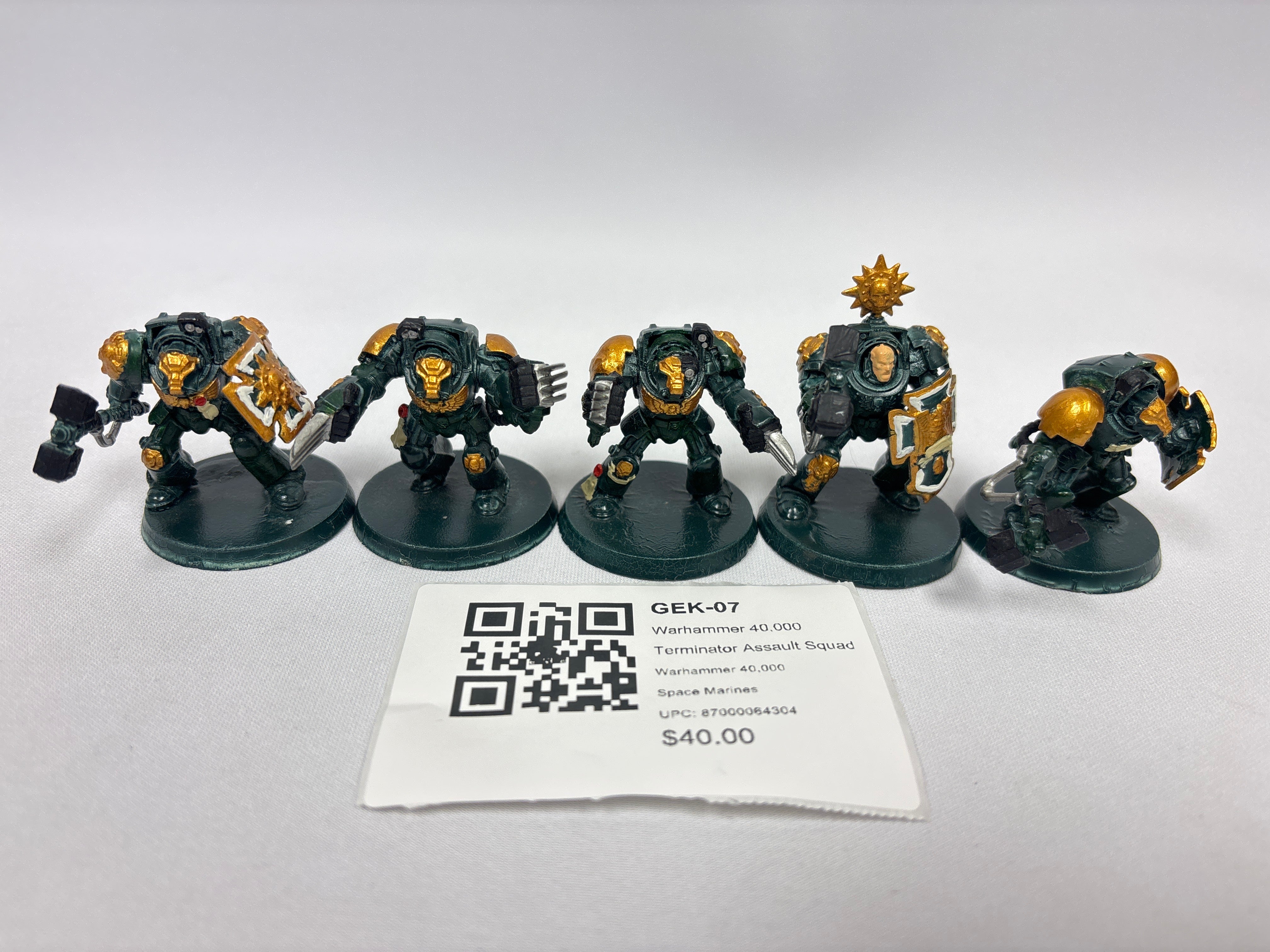 キャラクター WARHAMMER TERMINATOR ASSAULT SQUAD Warhammer 40,000 Terminator Assault Squad GEK-07 | Frontline Gaming