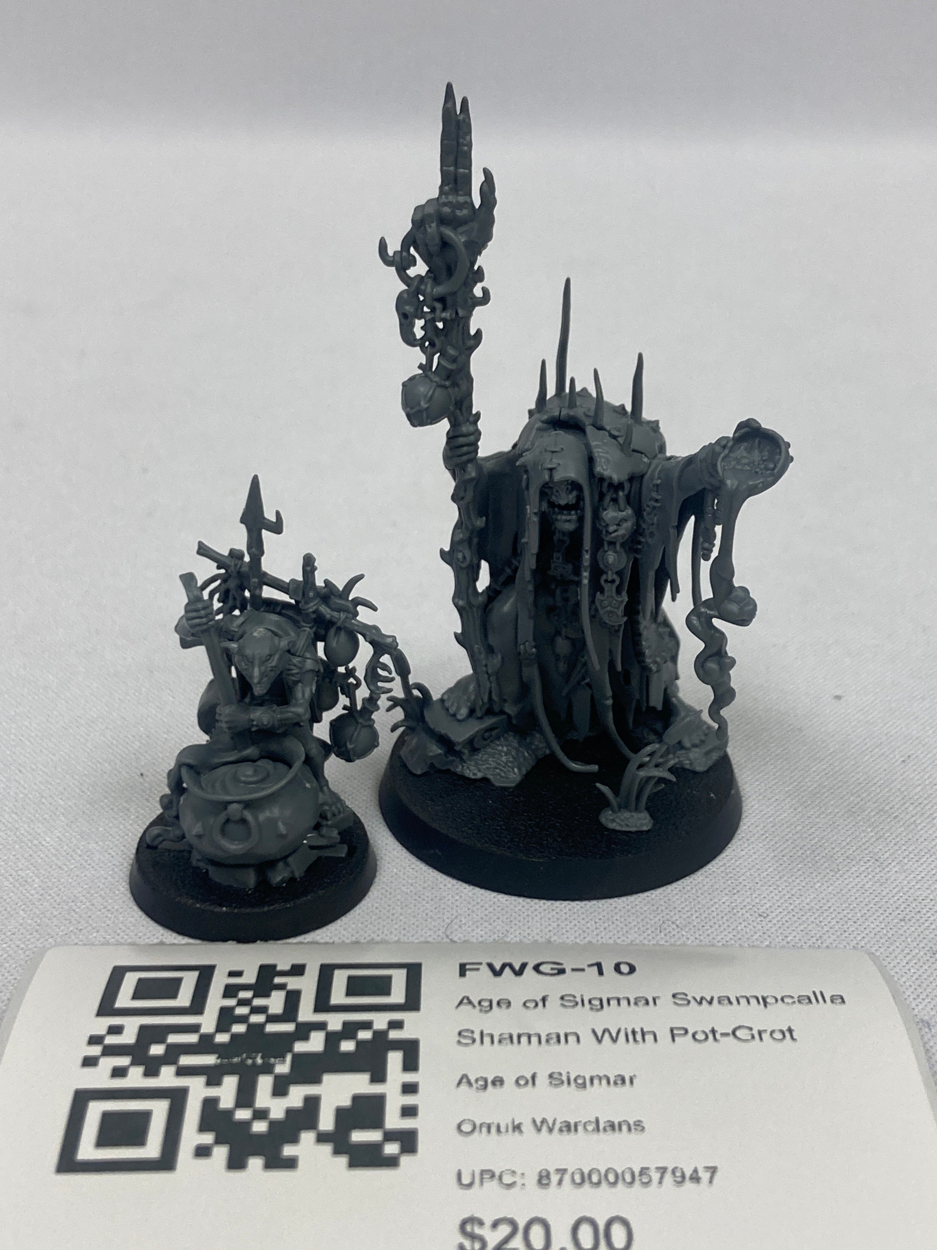 Age of Sigmar Swampcalla Shaman With PotGrot FWG10 Frontline Gaming