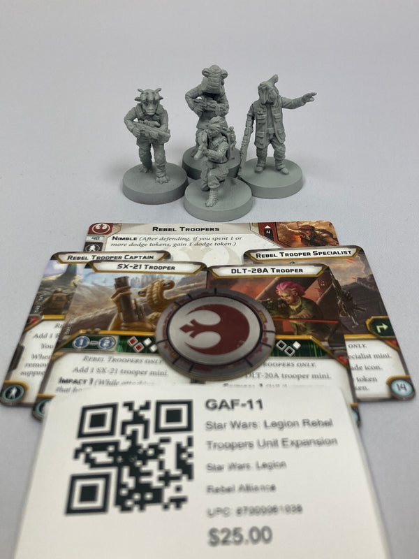 Star Wars: Legion Rebel Troopers Unit Expansion GAF-11