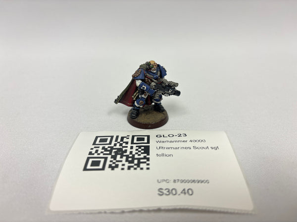 Warhammer 40000 Ultramarines Scout sgt tellion GLO-23