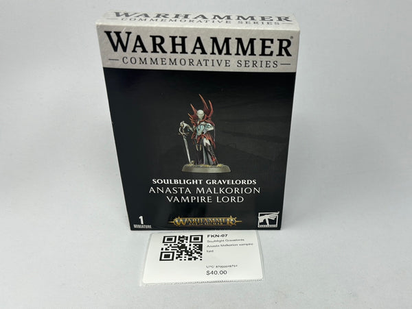 Soulblight Gravelords Anasta Malkorion vampire lord FKN-07