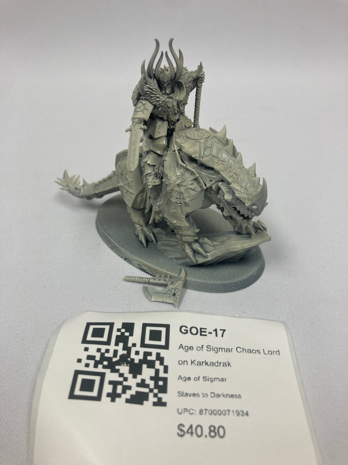 Age of Sigmar Chaos Lord on Karkadrak GOE-17
