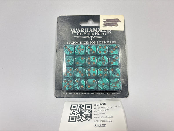 Horus Heresy Legion Dice: Sons Of Horus GEU-15