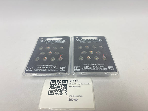 Horus Heresy Salamander MKVI helmets GIY-17