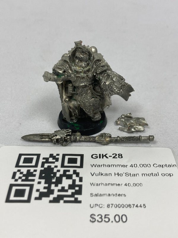 Warhammer 40,000 Captain Vulkan He’Stan metal oop GIK-28