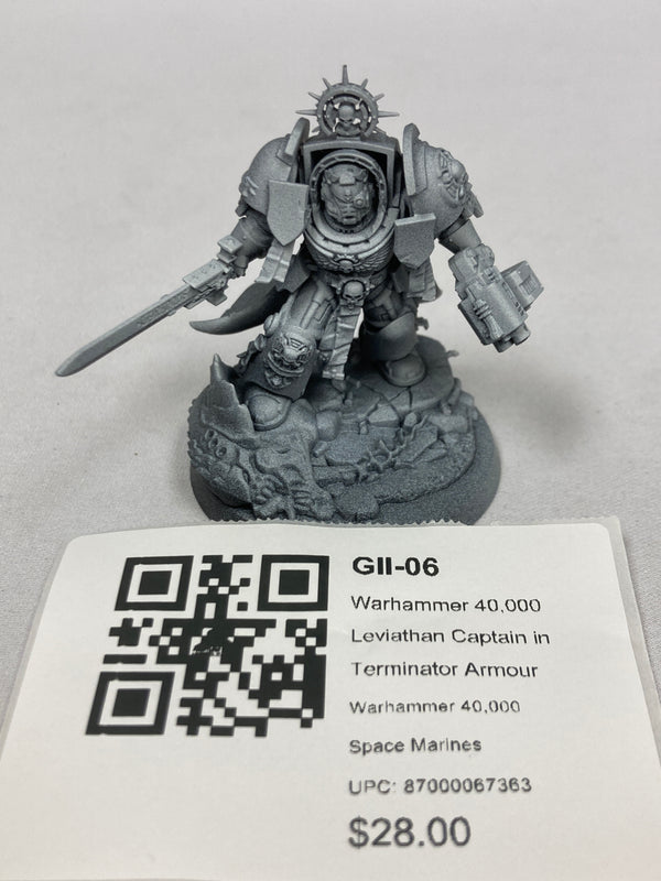 Warhammer 40,000 Leviathan Captain in Terminator Armour GII-06