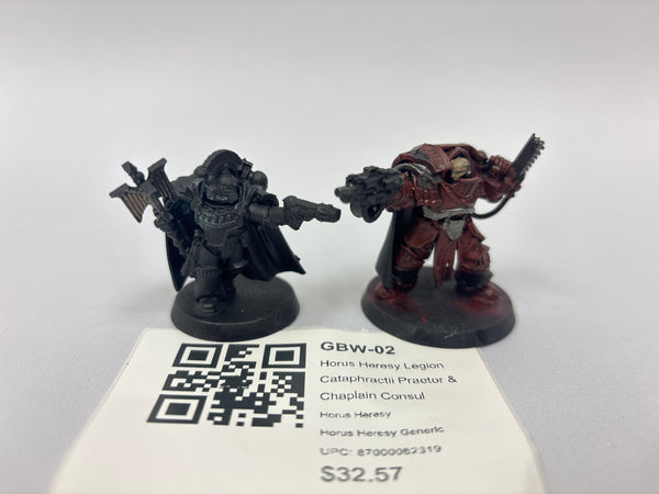 Horus Heresy Legion Cataphractii Praetor & Chaplain Consul GBW-02