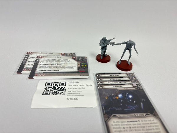 Star Wars: Legion Cassian Andor and K-2SO FZS-29