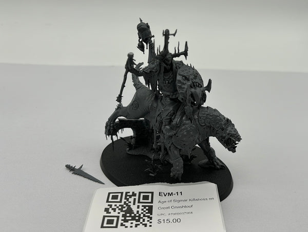 Age of Sigmar Killaboss on Great Gnashtoof EVM-11
