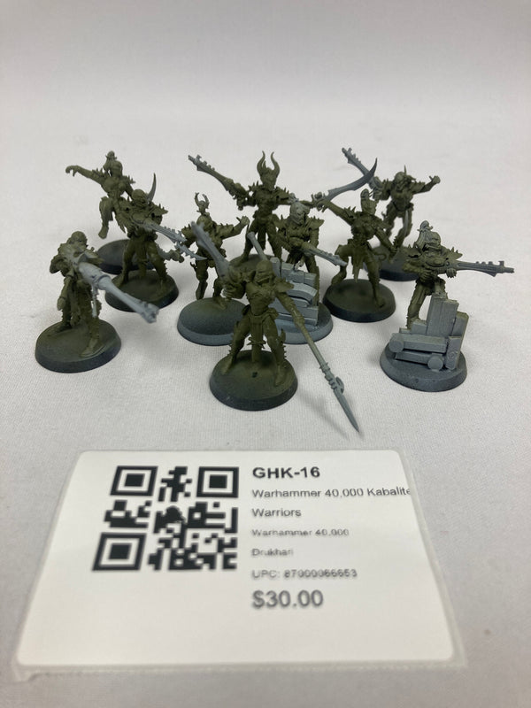 Warhammer 40,000 Kabalite Warriors GHK-16