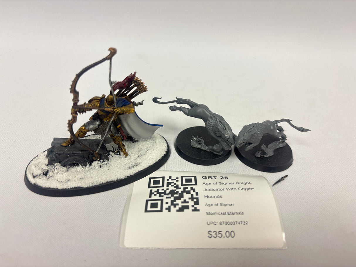 Age of Sigmar Knight-Judicator With Gryph-Hounds GRT-25