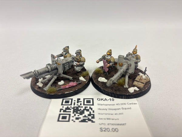 Warhammer 40,000 Cadian Heavy Weapon Squad GKA-10