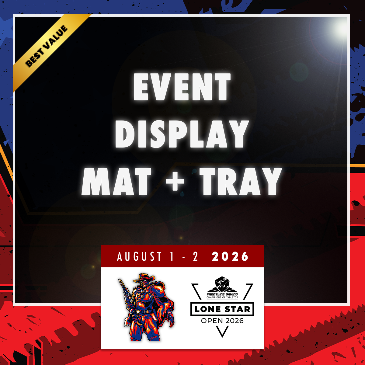 Lone Star Open 2026 - Event Display Mat and Tray Combo
