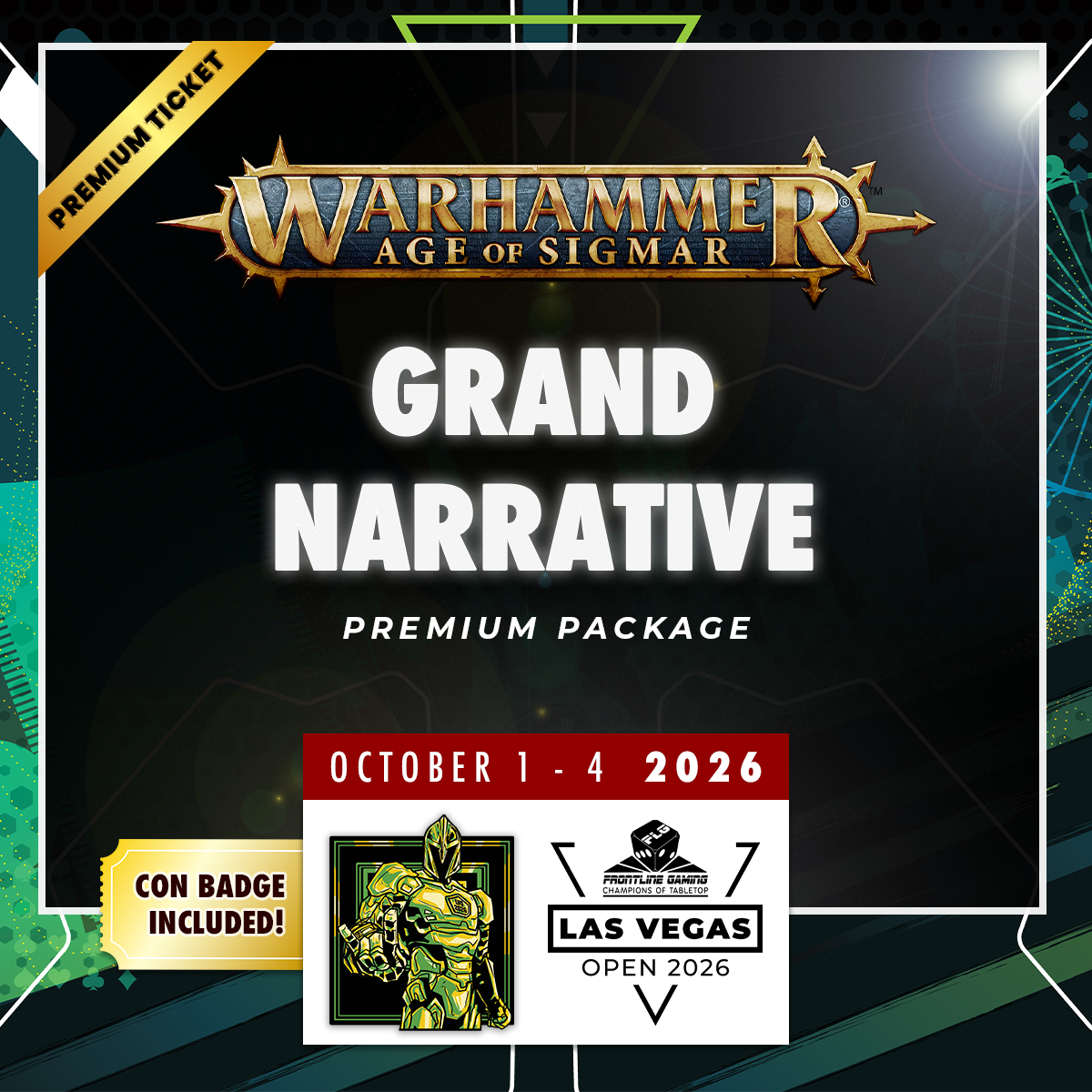 Warhammer Age of Sigmar Grand Narrative Experience Premium Package - LVO 2026