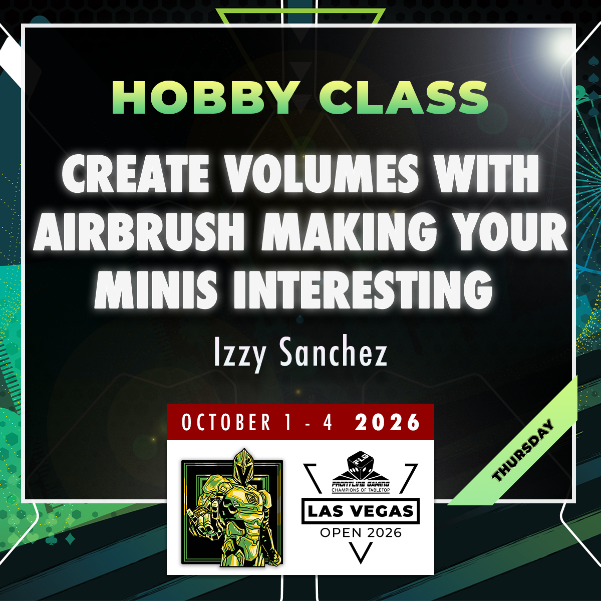 Izzy Sanchez - Create volumes with airbrush making your minis interesting - LVO 2026 Hobby Class
