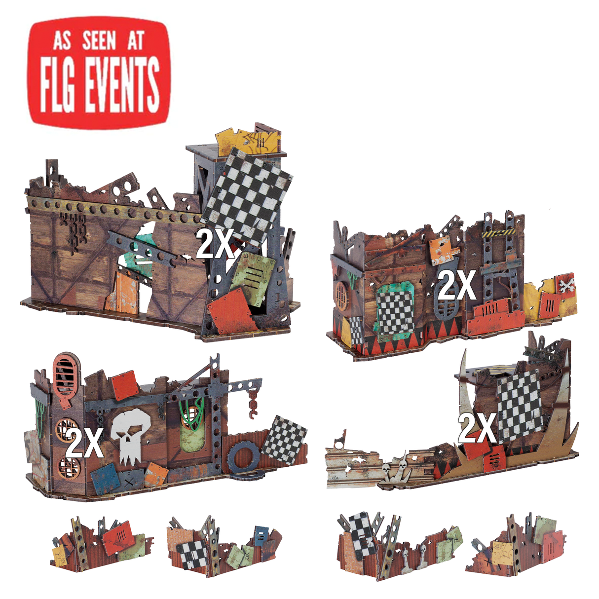 FLG Full Color Terrain: Skrap Yard - Matched-Play Set