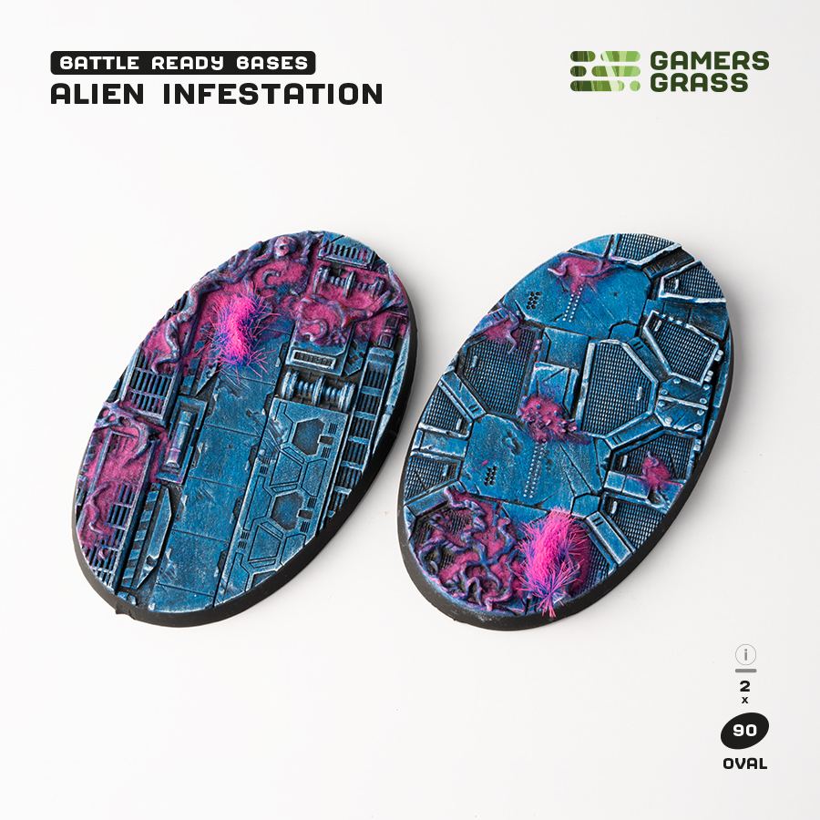 Gamers Grass: Alien Infestation - Oval 90mm (x2)