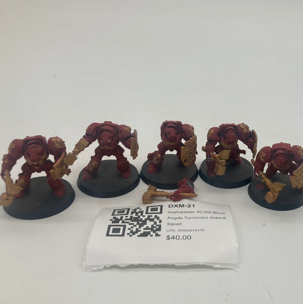Warhammer 40,000 Blood Angels Terminator Assault Squad DXM-21