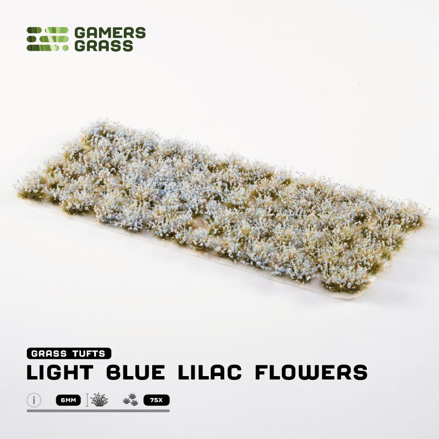 Light Blue Lilac Flowers - contents