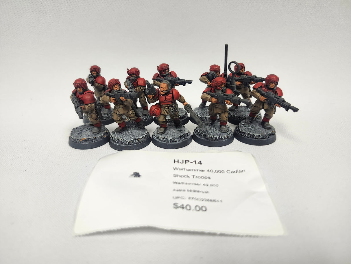 Warhammer 40,000 Cadian Shock Troops HJP-14