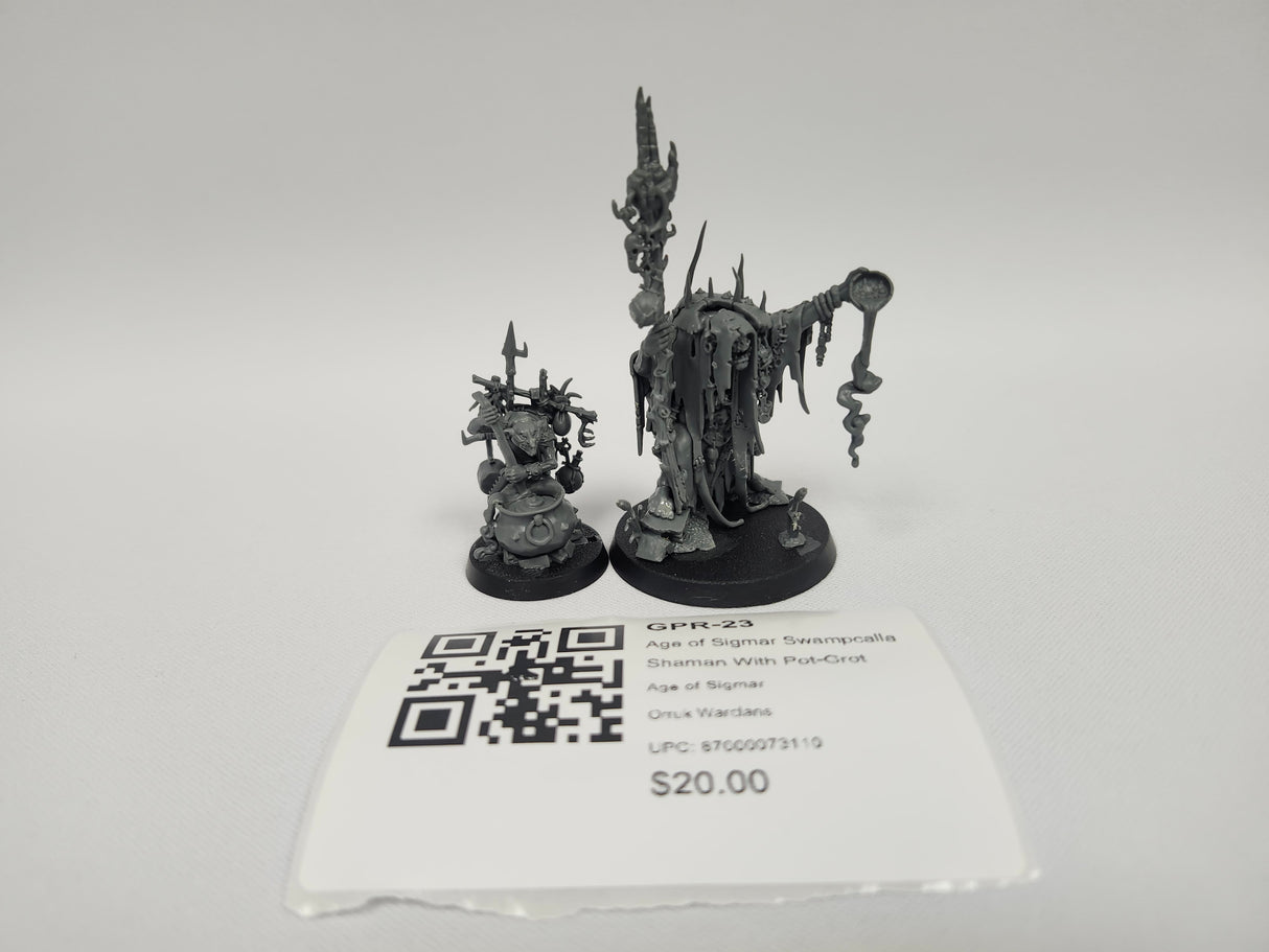 Age of Sigmar Swampcalla Shaman With Pot-Grot GPR-23
