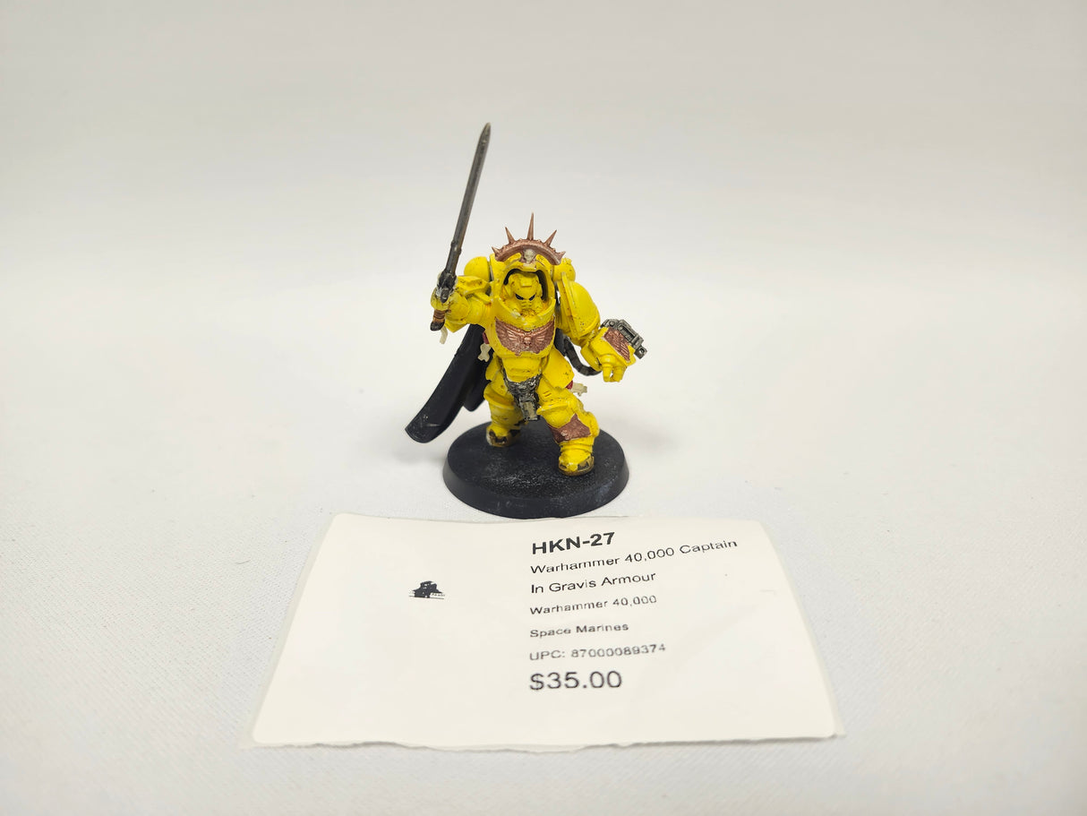 Warhammer 40,000 Captain In Gravis Armour HKN-27