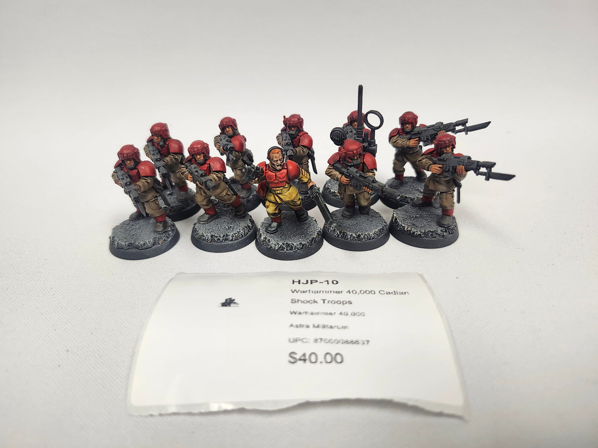 Warhammer 40,000 Cadian Shock Troops HJP-10