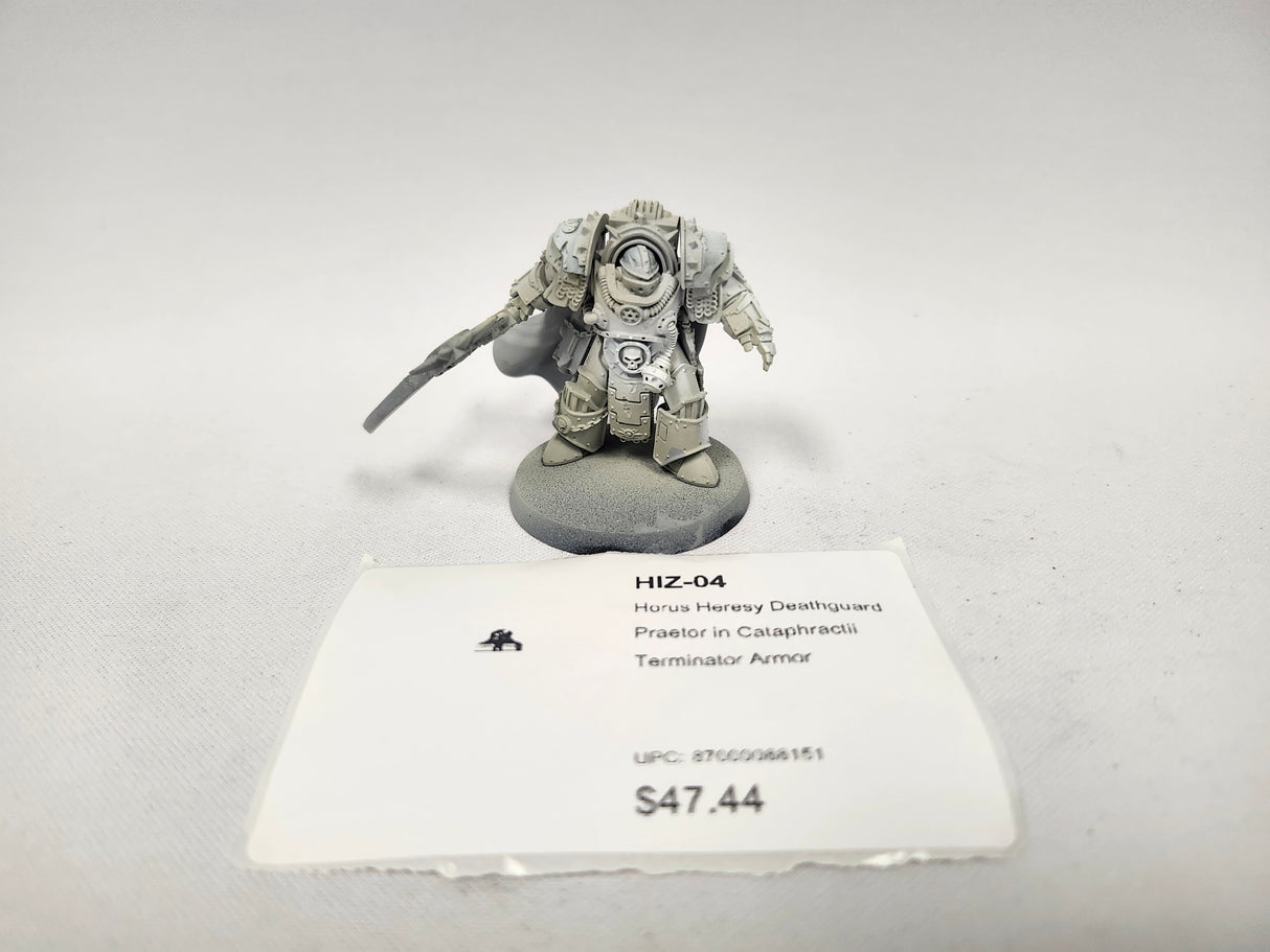 Horus Heresy Deathguard Praetor in Cataphractii Terminator Armor HIZ-04