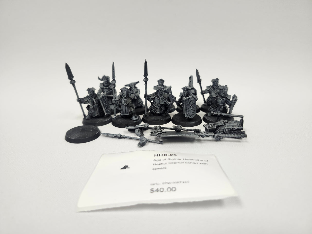 Age of Sigmar Helsmiths of Hashut Infernal cohort with spears HHX-23