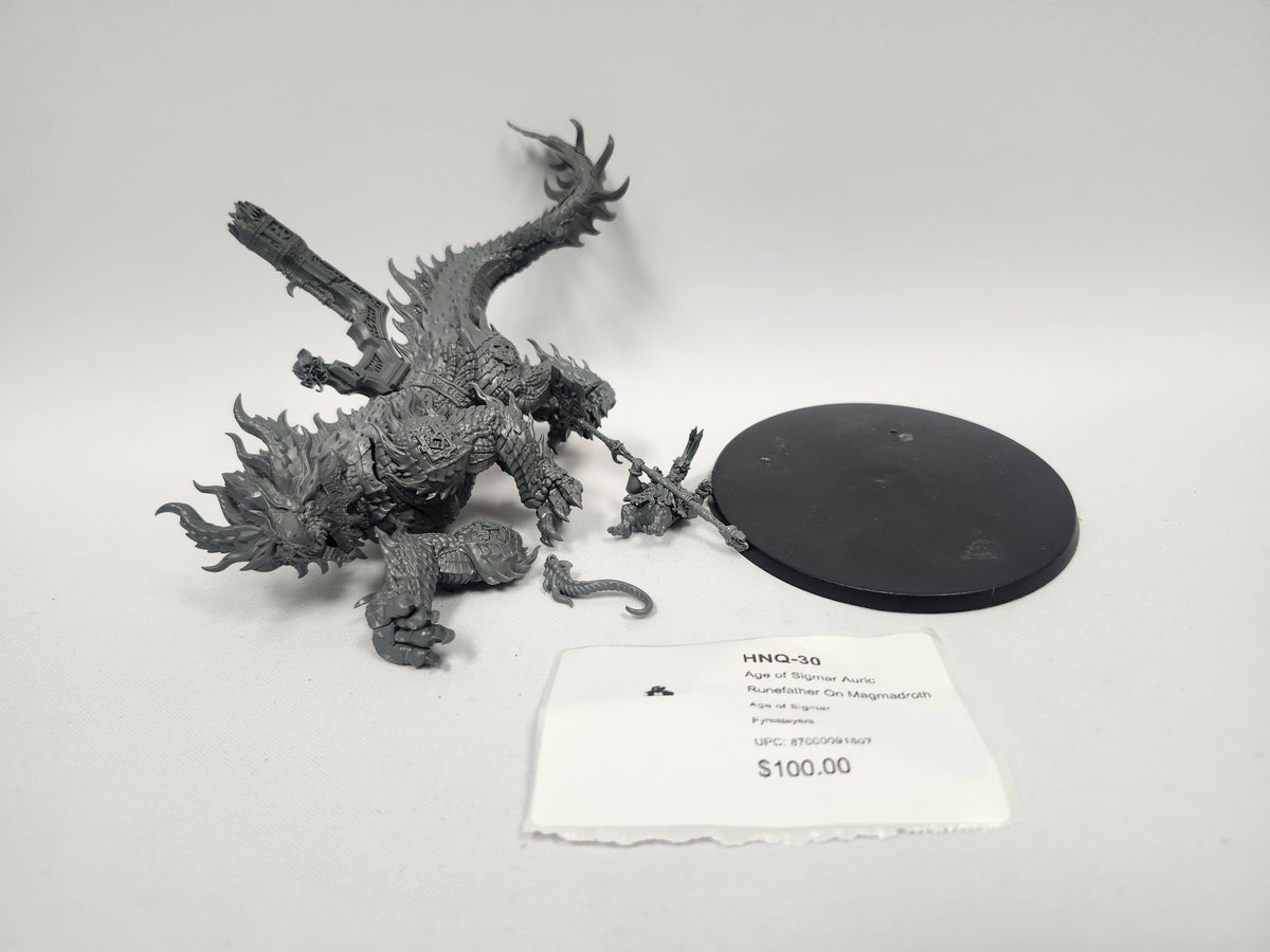 Age of Sigmar Auric Runefather On Magmadroth HNQ-30