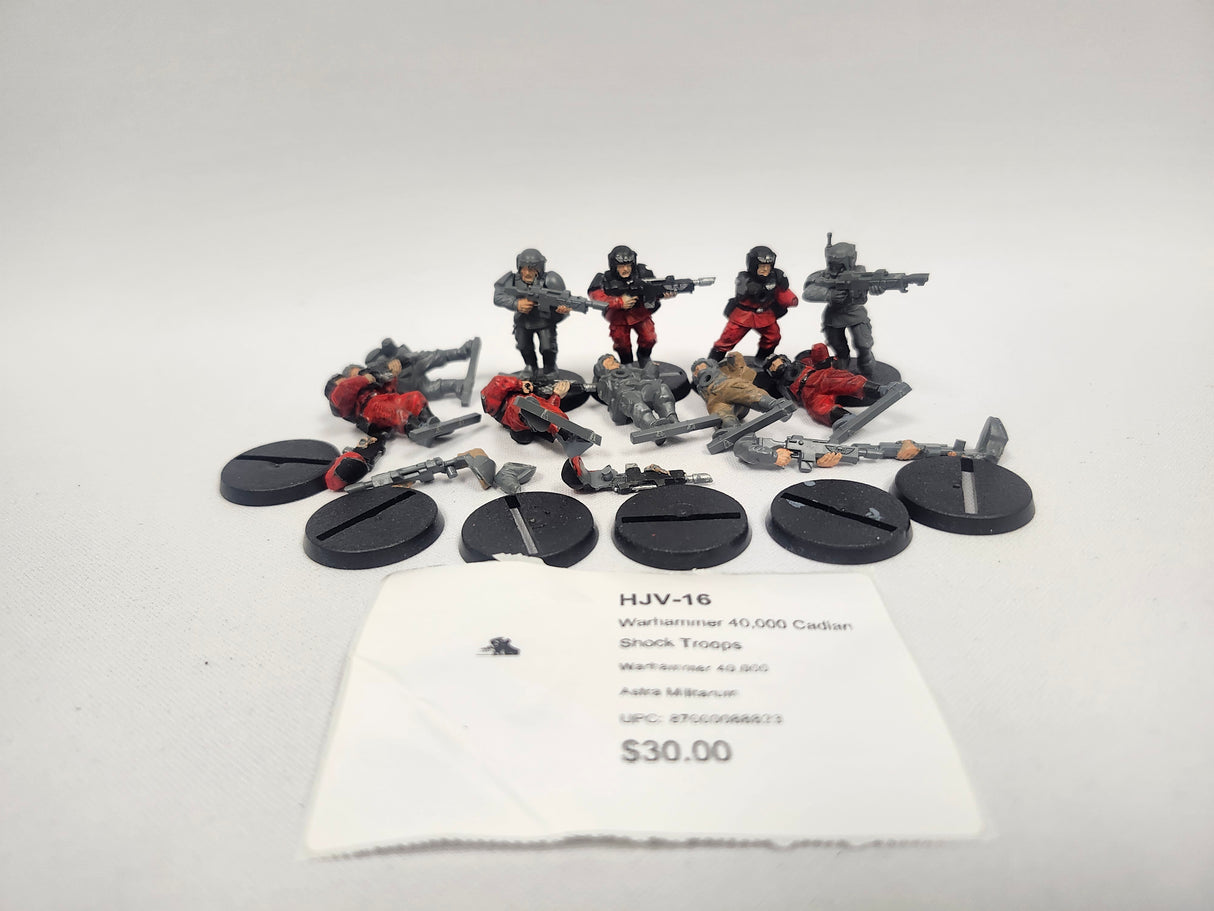 Warhammer 40,000 Cadian Shock Troops HJV-16
