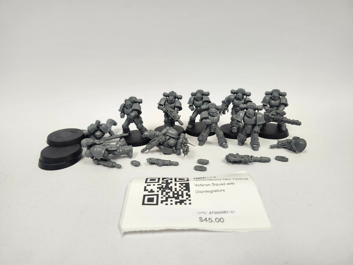Horus Heresy Mkii Tactical Veteran Squad with Disintegrators HBF-14