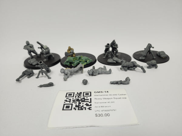 Warhammer 40,000 Cadian Heavy Weapon Squad oop GMS-14