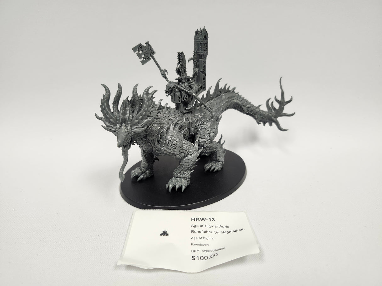Age of Sigmar Auric Runefather On Magmadroth HKW-13